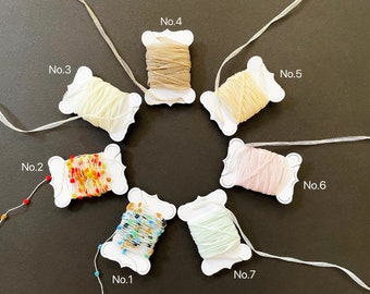 Avril Yarn Samples (Group5) for junk journals, gift wrapping, craft yarn, art journal, mixed media, 3m length, Twine, Scrapbooking Supply