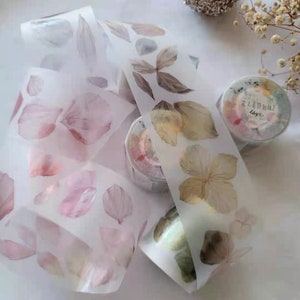 Fairy Ball Floral Roll Special Edition 2 | One Loop Sample/Roll PET Tape | Flower Stickers, Junk Journal Supplies, PlannerSticker, Scrapbook