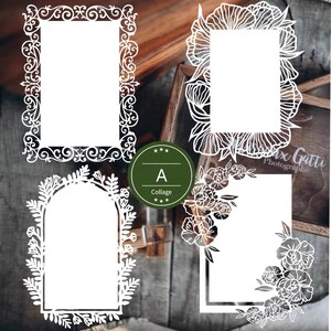 8pcs Lace Card Set1 | Journal Decorations, Collage/Junk Journal Material, Ephemeral Style Scrap Paper, Scrapbook Supply, Paper Cut Art, Bujo