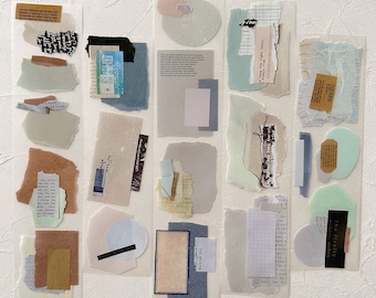 Asteroid B610 Paper poems: Sonata | One Loop Sample or Roll PET Tape | Paper Sticker, Junk Journal Supplies, Planner Sticker, Scrapbooking