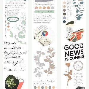 Auf Papier Meine Liebste | Muster einer Schlaufe oder Rolle PET-Band | Blumen Aufkleber, Junk Journal Zubehör, Planer Sticker, Scrapbook, Collage