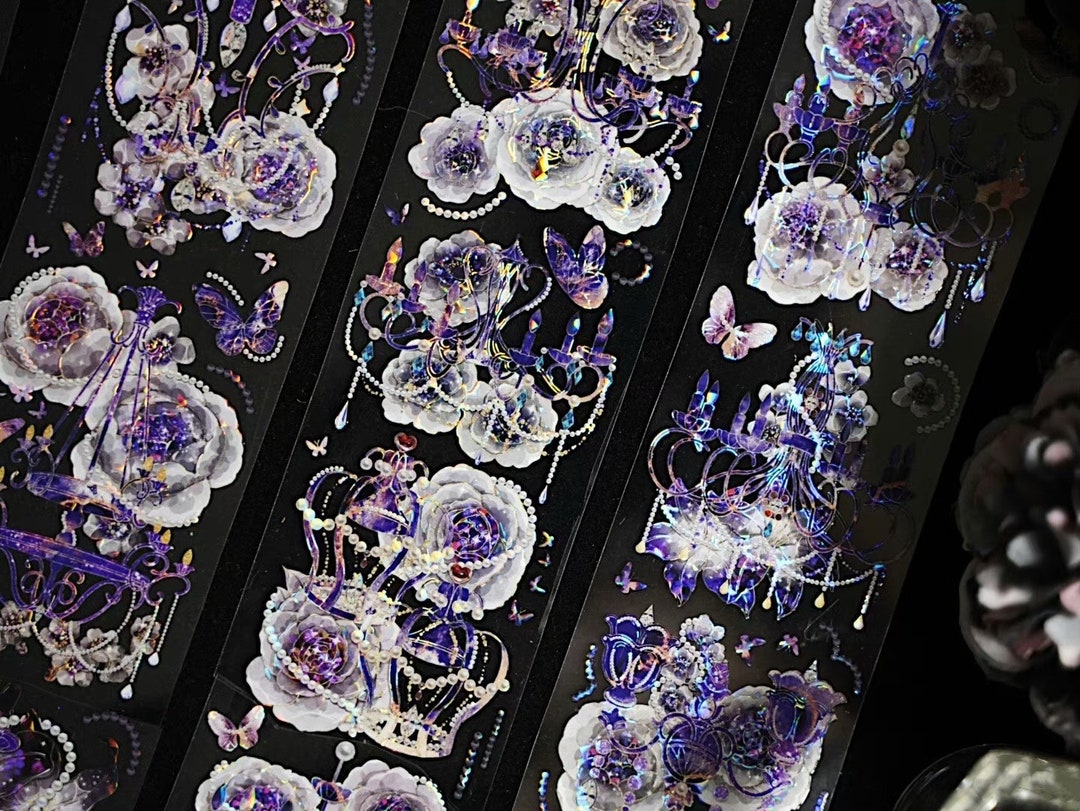 Loop One Sticker Likey Amethyst | One Loop Sample or Roll PET Tape | Flower Stickers ...