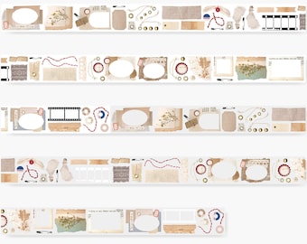 BackInStock Asteroid B610 Snippets: Chapter 1 | 1 Loop Sample/Roll PET Tape |PaperSticker, JunkJournalSupplies, PlannerSticker, Scrapbooking