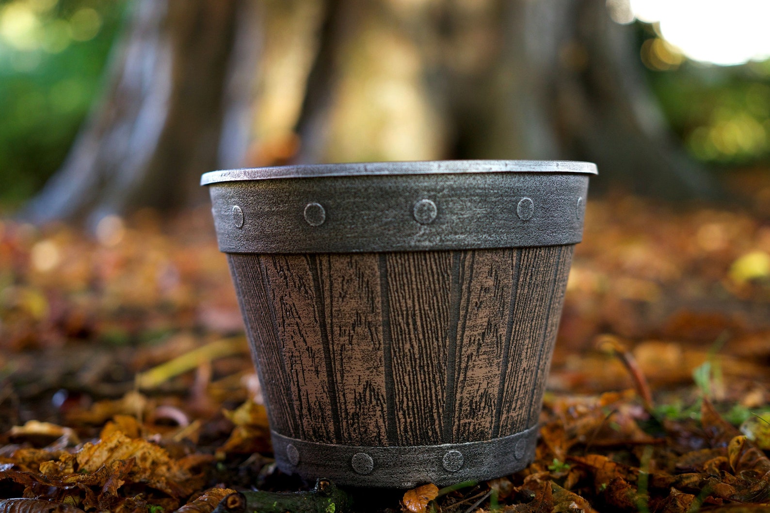 20cm Round Plastic Barrel Garden Pot Flower Pots Planter Tub Etsy