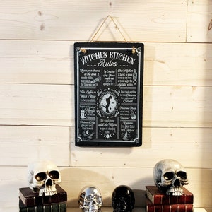 Witches Kitchen Sign, Slate sign, Witch Decor, Wiccan Decor, Witch sign, Wiccan Sign, Witches Kitchen Decor, Gothic Home Decor
