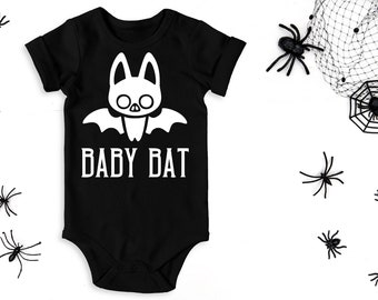 Baby Bat , Gothic Bodysuit, Goth Baby Clothes, Gothic Baby Shower Gift, Baby Bat Black Outfit
