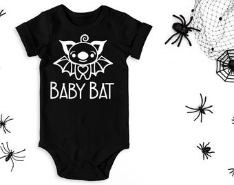 Baby Bat , Gothic Bodysuit, Goth Baby Clothes, Gothic Baby Shower Gift, Baby Bat Black Outfit
