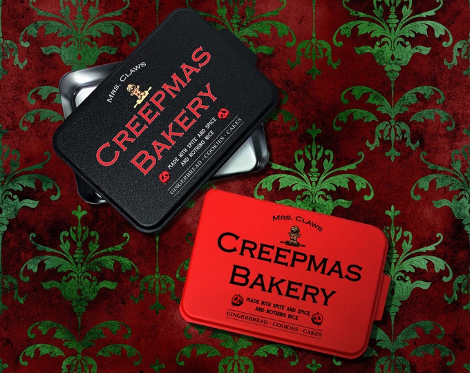 Creepmas Bakery Cake Pan, Personalized Gift, Gothic Bakeware, Gothic Kitchen,9x13 Cake Pan, Baking Pan, Novelty Cake Pan