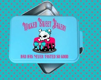 Wicked Sweet Bakery Cake Pan, Gothic Bakeware, Gothic Kitchen,9x13 Cake Pan, Baking Pan, Novelty Cake Pan