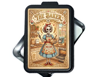 Gothic Tarot Cake Pan, The Baker Mom 9x13 Aluminum Bakeware (Powder Coated Lid)