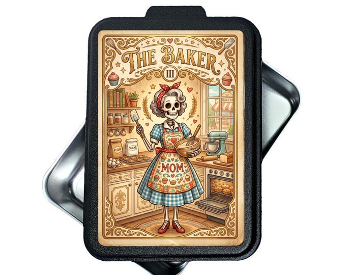 Gothic Tarot Cake Pan, The Baker Mom, 9x13 Aluminum Bakeware (Powder Coated Lid)