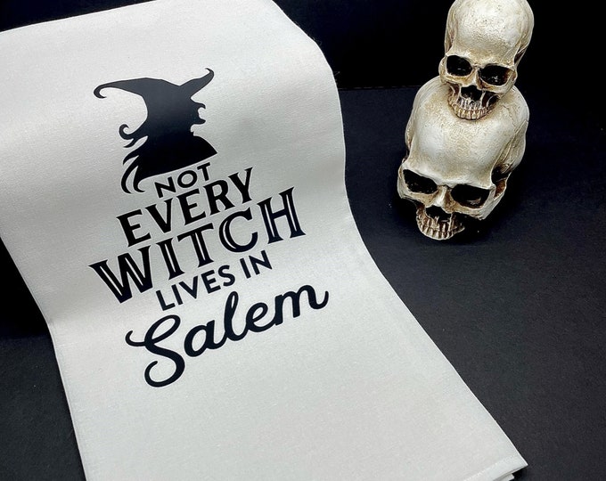 Kitchen towel, Flour sack, Gothic Home Decor, Wiccan Decor, Wiccan, Gothic kitchen, Wiccan kitchen, Halloween Decor, Spooky Decor