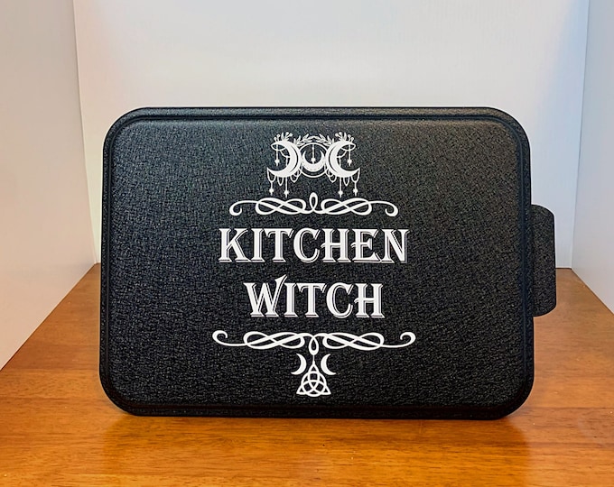 Kitchen Witch Cake Pan, Gothic Bakeware, Wiccan Kitchen, Witch Kitchen, Gothic Home Decor, 9x13 Cake Pan, Custom cake pan