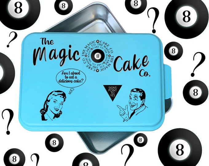 Magic 8 Ball Cake Pan, Gothic Bakeware, 9x13 Cake Pan, Baking Pan, Novelty Cake Pan