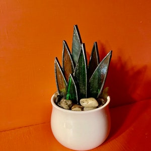 Mini Stained Glass Agave Plant image 3