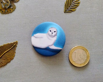 Cute pet badge 38mm matte