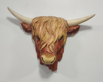 Highland Cow Wall Mount