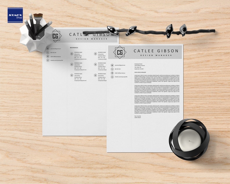 Instant Download Cover Letter MODERN RESUME TEMPLATE Professional Resume Design Cv Template Word Creative Resume Template Cv Design