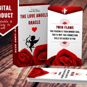 The Love Angels Oracle Cards Printable Romance Deck for Psychic Love ...
