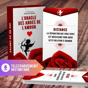 L'Oracle des Anges de l'Amour - Jeu de cartes imprimable pour les tirages sur l'amour et les relations / TÉLÉCHARGEMENT INSTANTANÉ