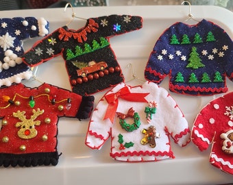 Ugly Christmas Sweater Ornaments