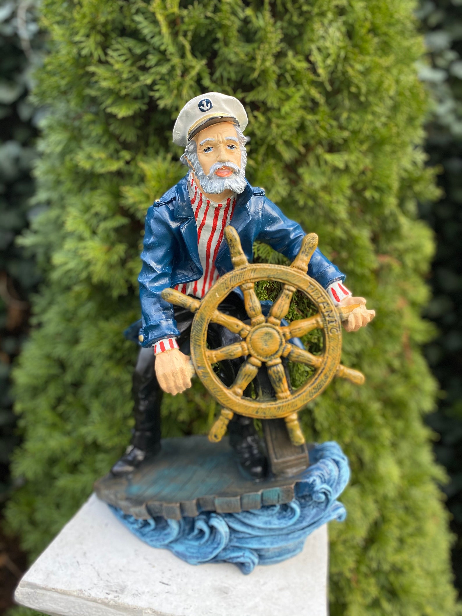 Sea Captain Statue Vintage Fisherman High Quality Resin Etsy