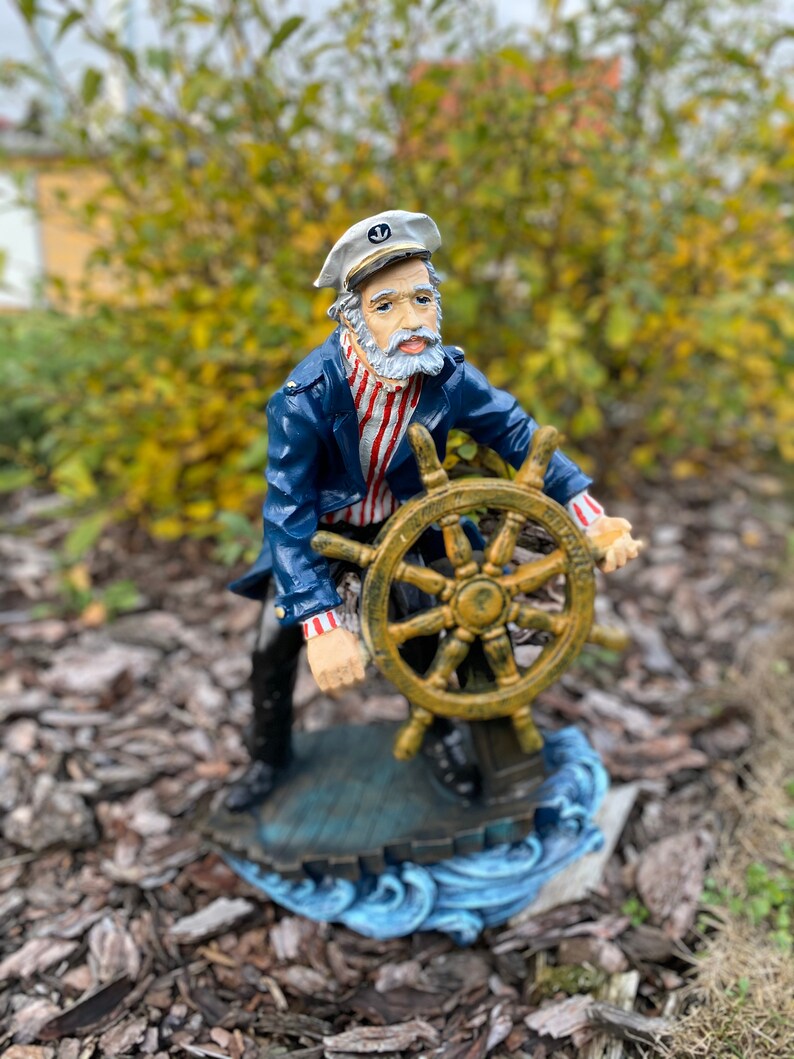 Sea Captain Statue Vintage Fisherman High Quality Resin Etsy