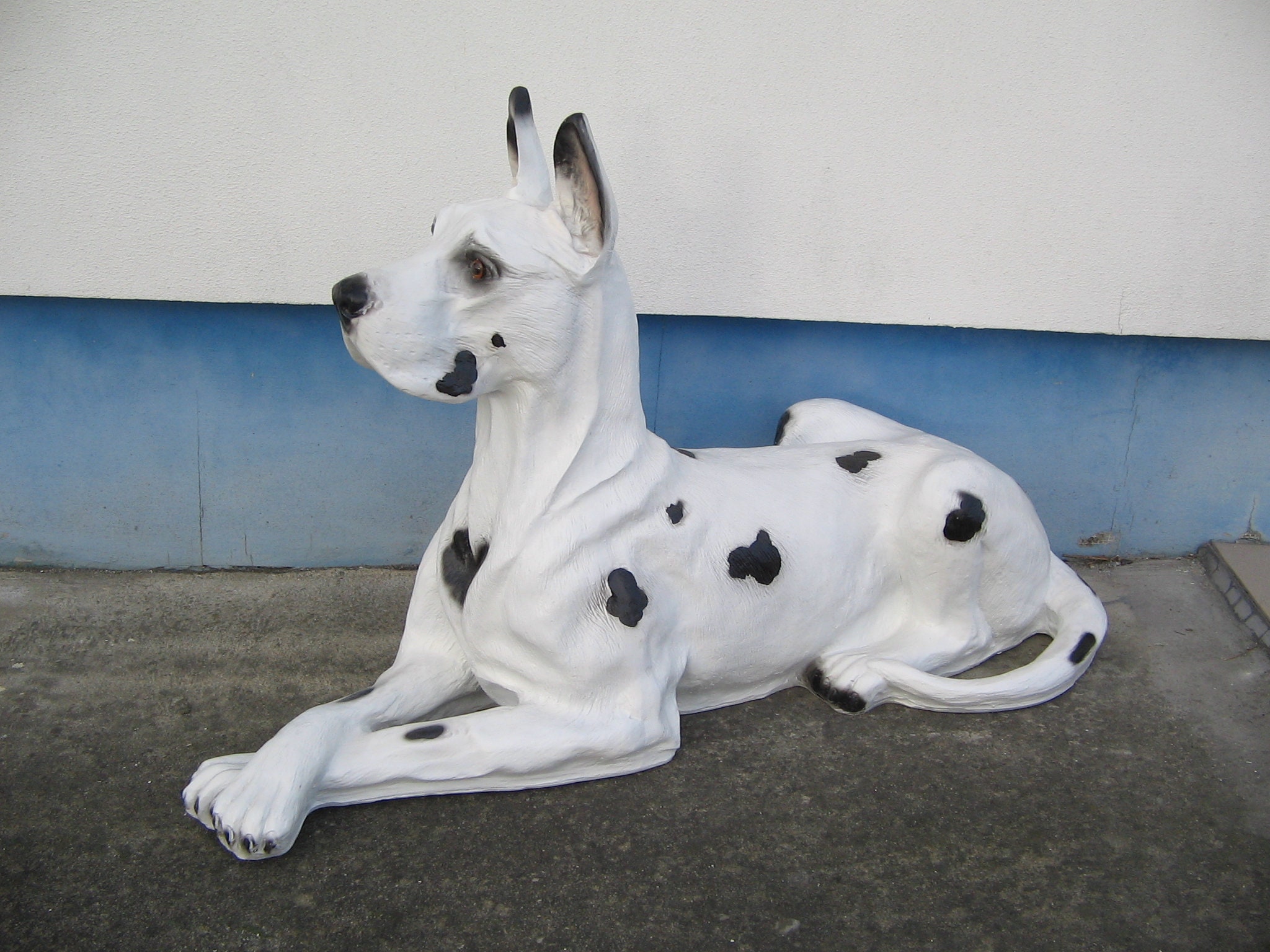 Great Dane Statue Lying Resin Dog Animal Figurines High Etsy