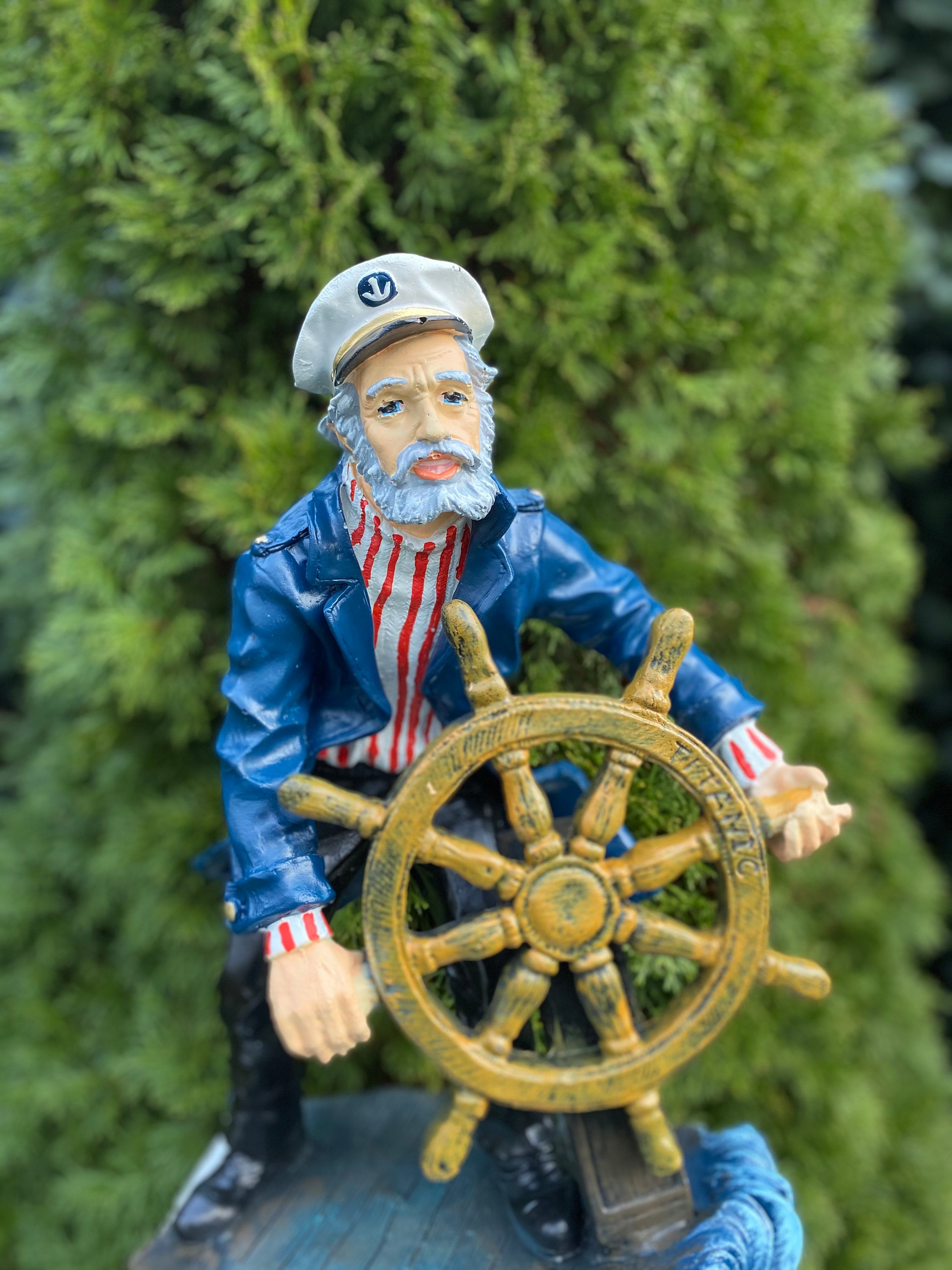 Sea Captain Statue Vintage Fisherman High Quality Resin Etsy