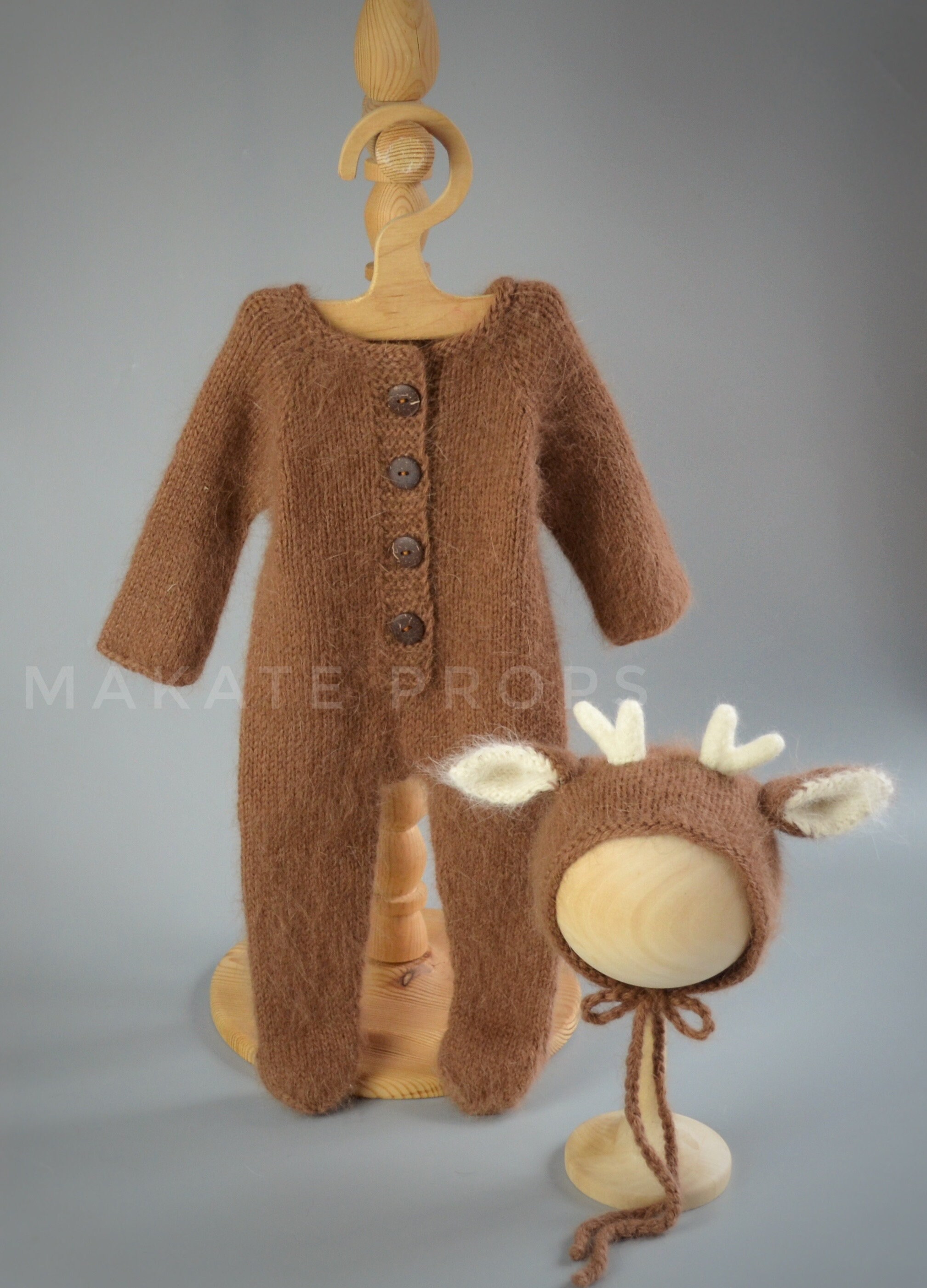 Knit Deer Outfit Etsy