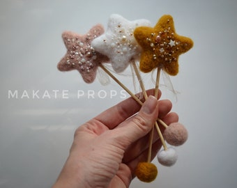 newborn magic wand newborn felt toy props felted magic wand for first photo wizzard outfit felted toy props newborn