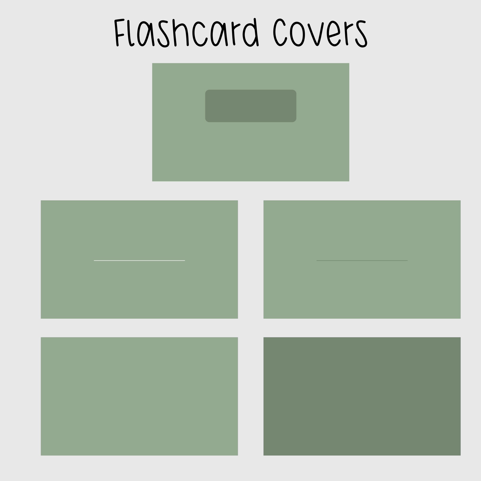 Digital Index Cards for Goodnotes Flashcards Template Notability Flash