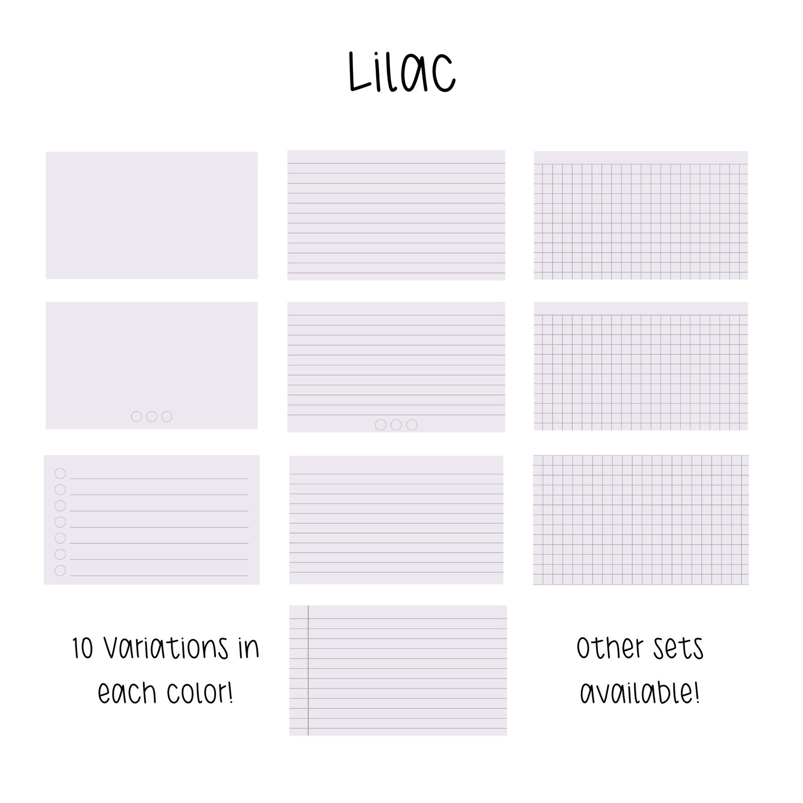 Goodnotes Digital Index Cards, Lined Dotted Pastel Index Cards, Digital ...