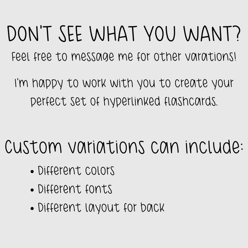 Digital Flashcard Template for Goodnotes Notability Hyperlinked Lined