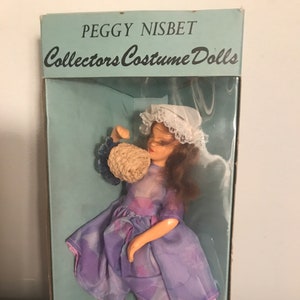 Seltene Vintage Peggy Nisbet Sammler Kostüm Puppe-Violet Verkäufer