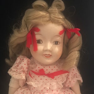 1978-Shirley Temple Porcelain Doll-from Albert E Price, Inc.-PRICE DROP