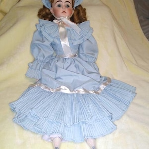 Antique Porcelain Doll-25&quot;-0 1/2 on Back of Neck