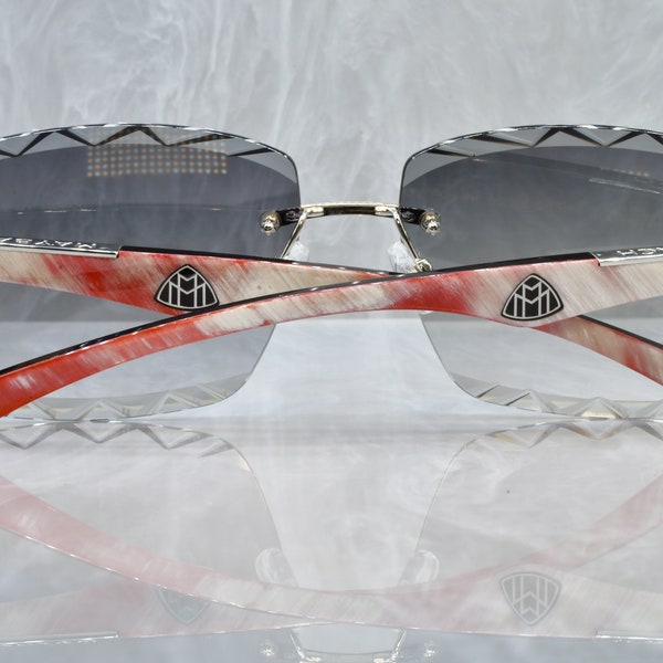 Maybach sunglasses Chili horn cartier decor rimless buff New with boxes Artist