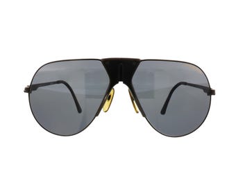 Vintage CARRERA BOEING 5701 40 Large Sunglasses 80s Gold Frame
