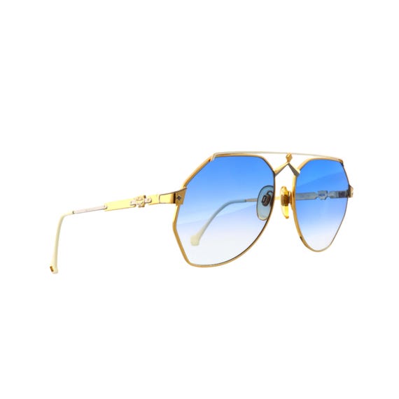 MCM White and Gold Sunglasses s-l400.jpg main image 2