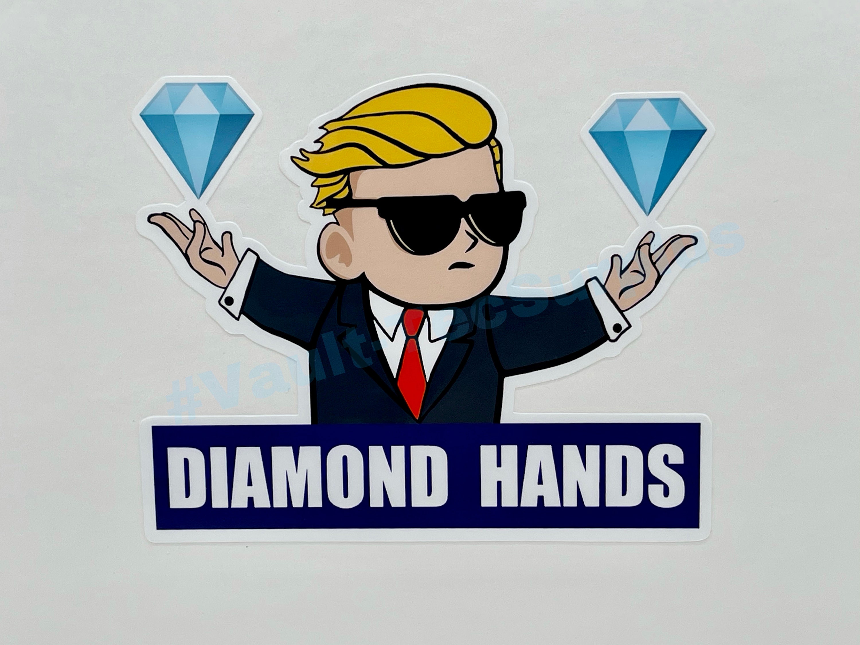 Diamond Hands Stonks Vinyl 4x3 Sticker GME Hold Wallstreetbets Etsy
