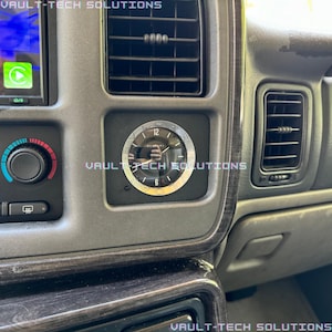 1999-2006 NBS Silverado & Sierra Dash Clock Mount Escalade Style Suburban Tahoe Yukon Replaces Cubby 2001 2002 2003 2004 2005