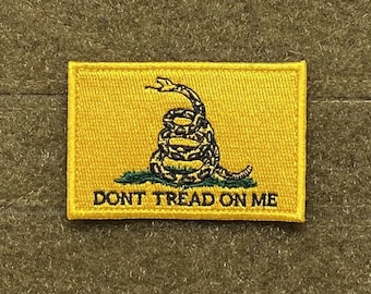 DON'T TREAD ON ME GADSDEN 2RD AMENTMENT HOOK LOOP PATCH