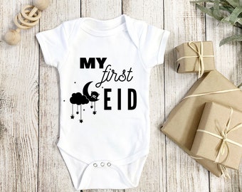 My first Eid Custom Baby First Eid Bodysuit, Islamic Baby Gift, Muslim Eid Ramadan Gift, Eid Al Fitr