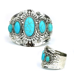 Beautiful Crafted Multi Stone Western Cuff Bracelet/Stone Bracelet/Gifts for Her/Accessories/Western Cuff/Jewelry