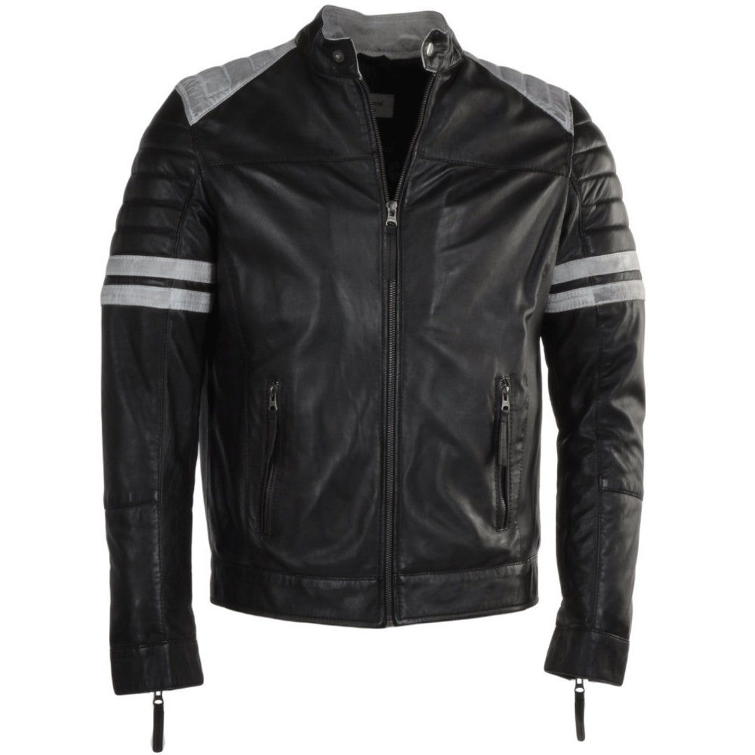 Mens Cafe Racer Motorcycle Retro Distressed Genuine Leather - Etsy