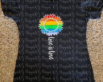 Love is Love Pride Sunflower Shirt