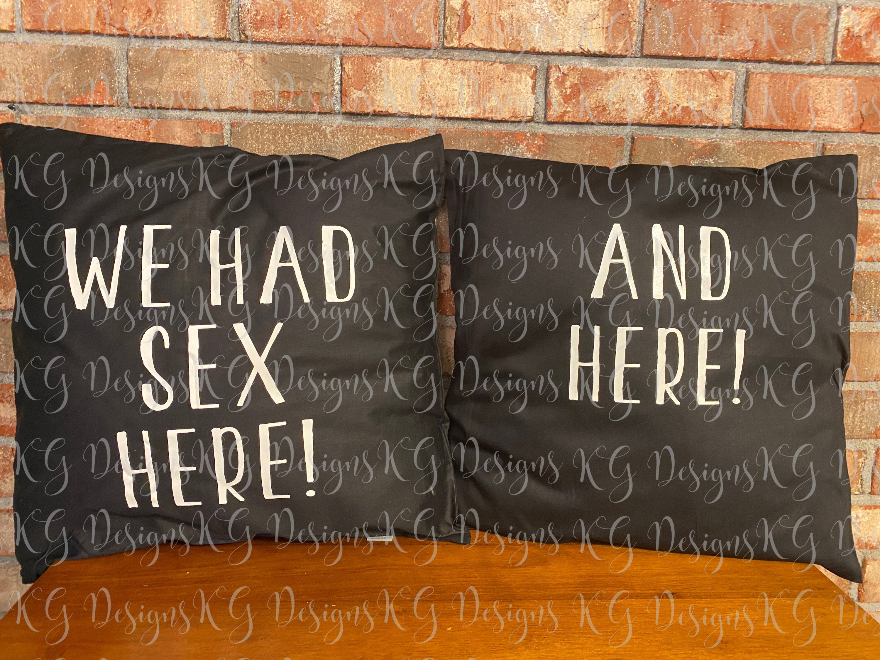We Had Sex Here and Here Throw Pillows - Etsy Australia