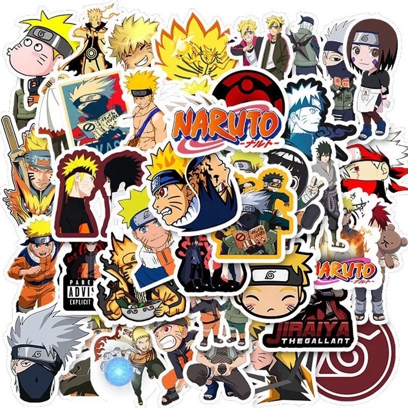 50 Anime Stickers - Etsy