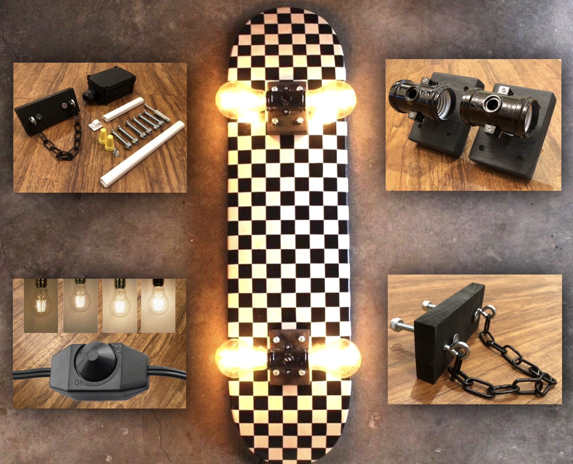 Skateboard chandelier sale